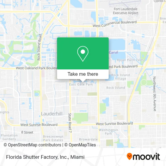 Florida Shutter Factory, Inc. map