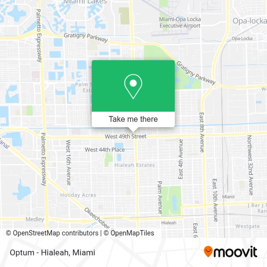 Optum - Hialeah map