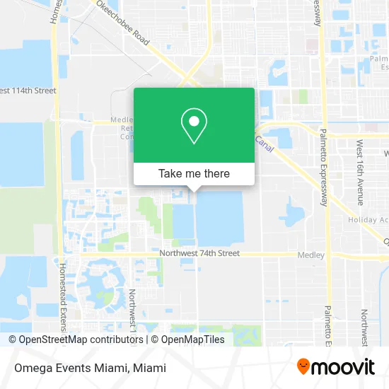 Omega Events Miami map