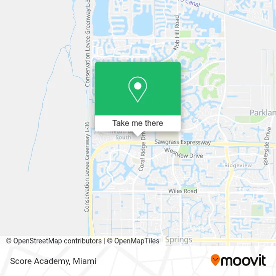 Score Academy map
