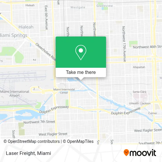 Laser Freight map