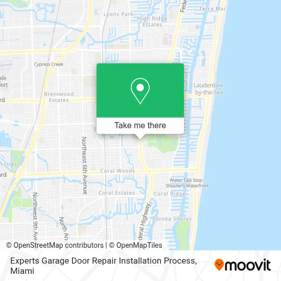 Experts Garage Door Repair Installation Process map