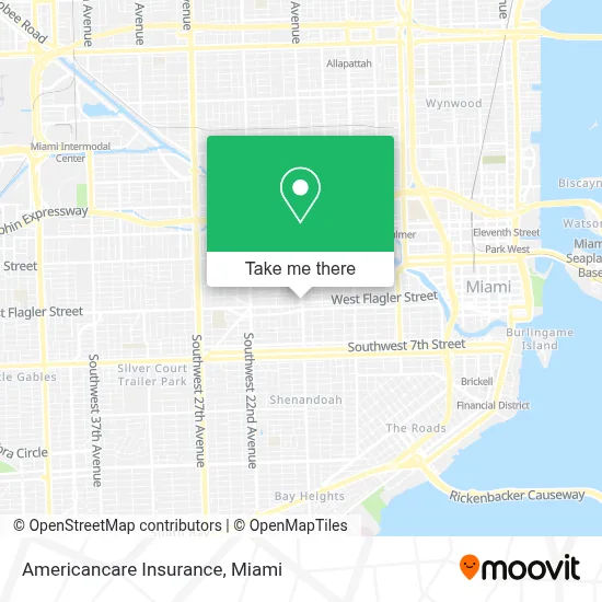Americancare Insurance map