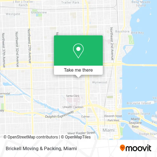 Brickell Moving & Packing map