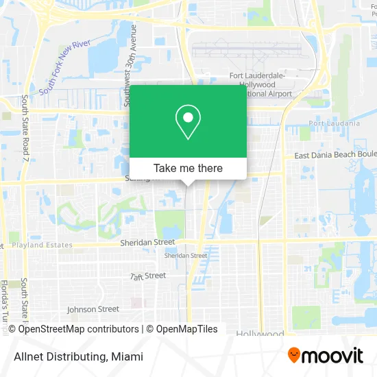 Allnet Distributing map