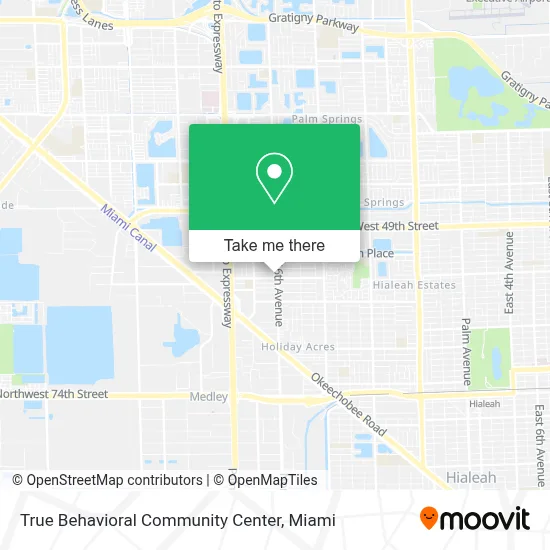 True Behavioral Community Center map