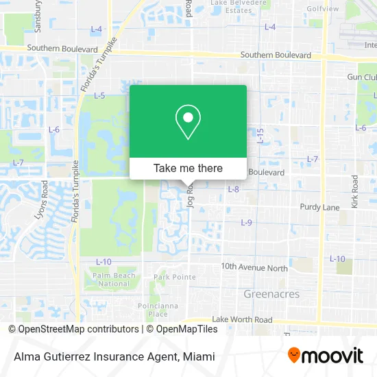 Alma Gutierrez Insurance Agent map