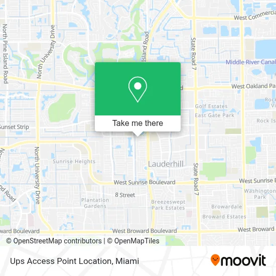 Ups Access Point Location map