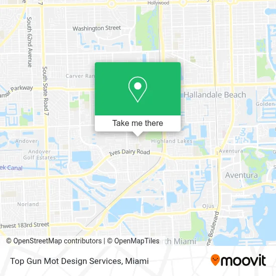 Top Gun Mot Design Services map