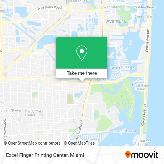 Excel Finger Printing Center map