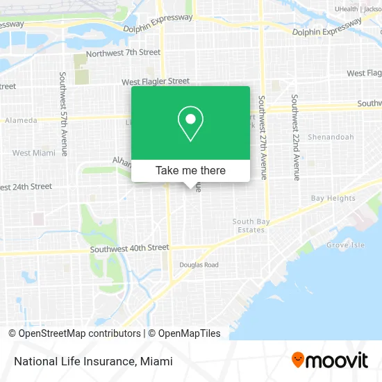 National Life Insurance map