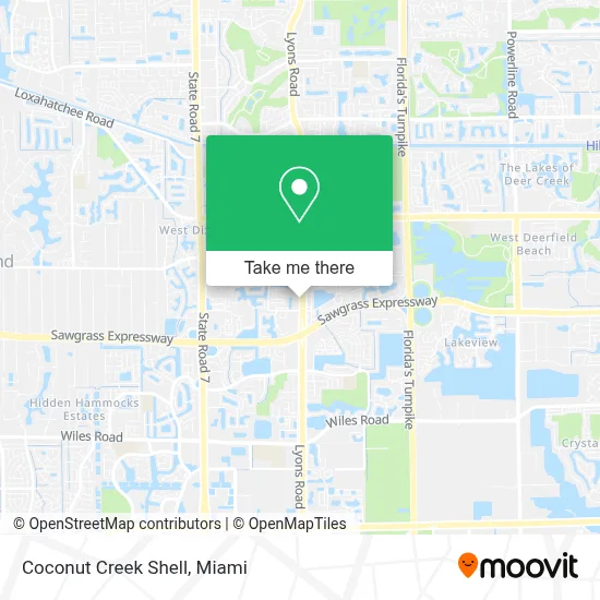 Coconut Creek Shell map