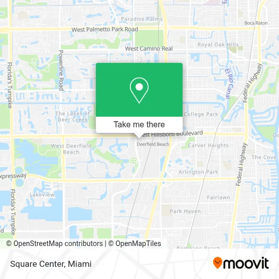 Square Center map