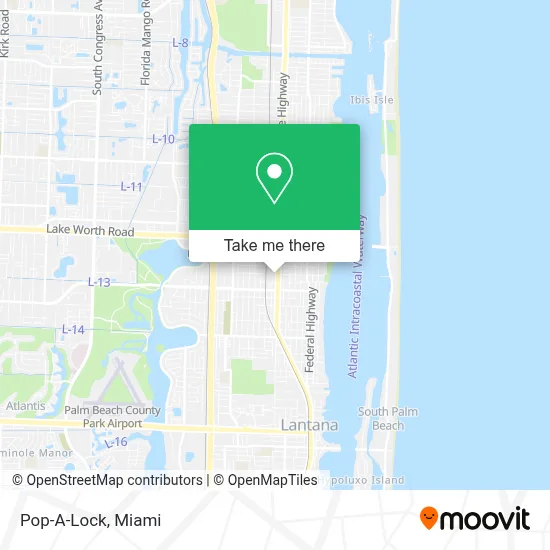 Pop-A-Lock map
