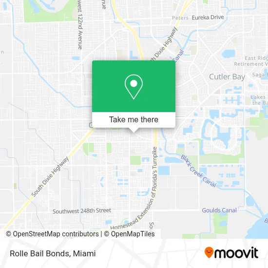 Rolle Bail Bonds map