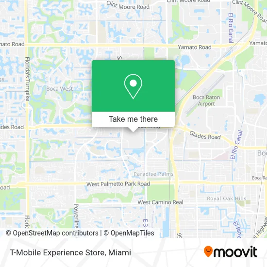 T-Mobile Experience Store map