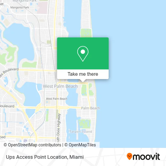 Ups Access Point Location map