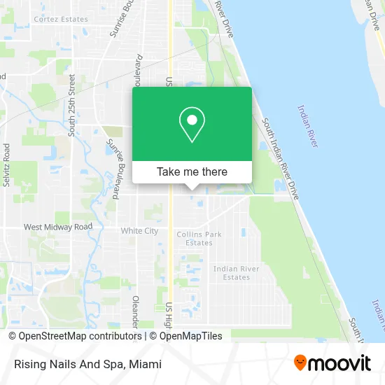 Rising Nails And Spa map