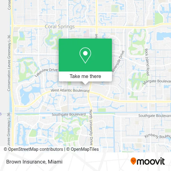Brown Insurance map
