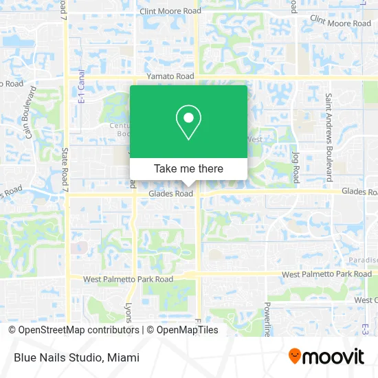 Blue Nails Studio map