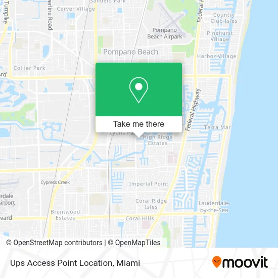 Ups Access Point Location map
