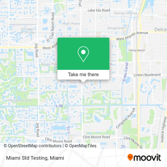Miami Std Testing map