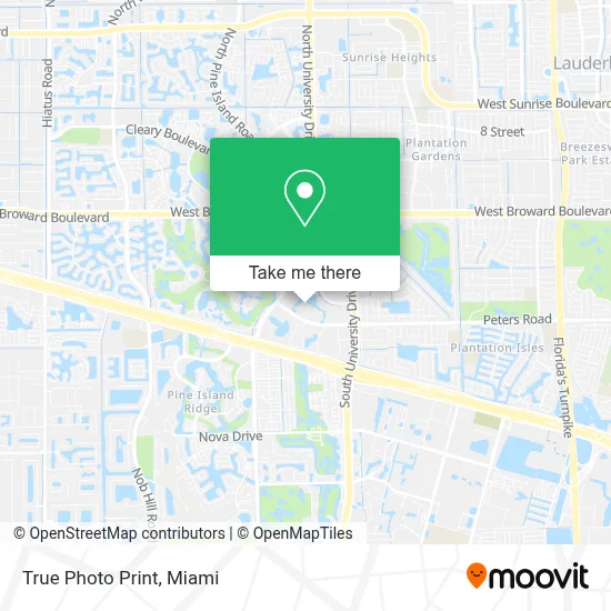 True Photo Print map