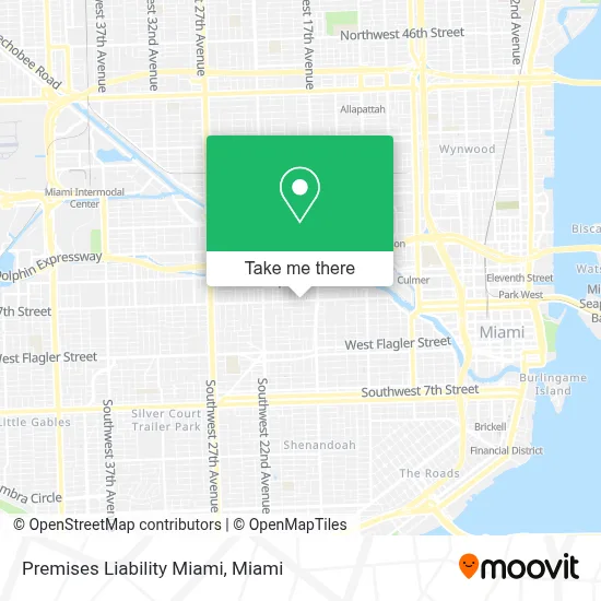 Premises Liability Miami map
