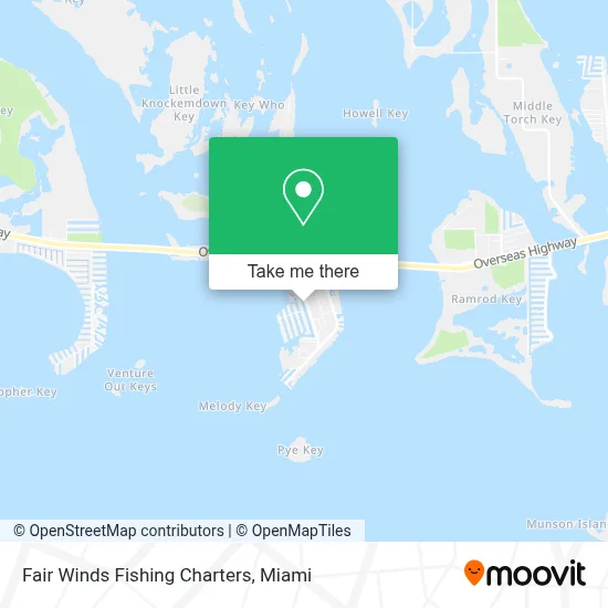 Fair Winds Fishing Charters map