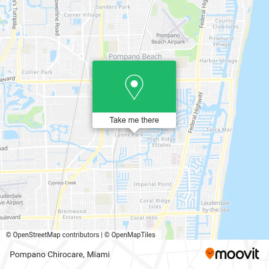Pompano Chirocare map