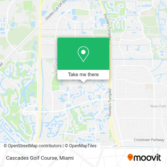 Cascades Golf Course map