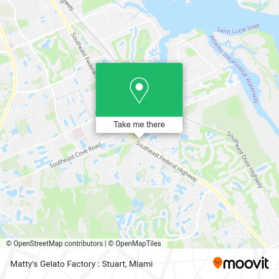 Matty's Gelato Factory : Stuart map