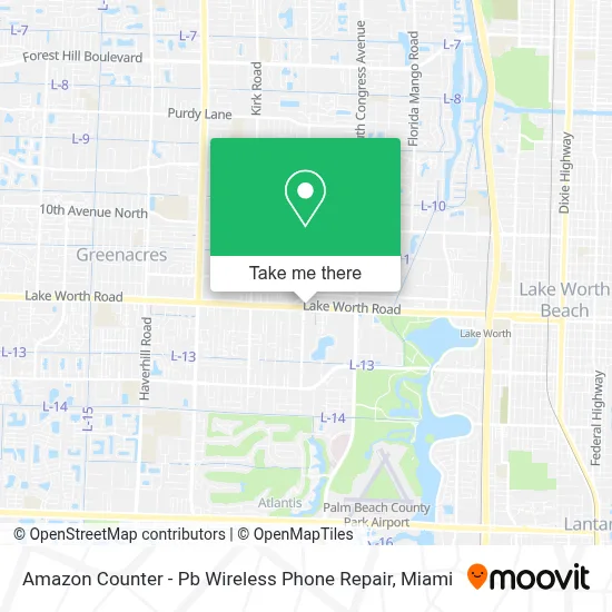 Amazon Counter - Pb Wireless Phone Repair map