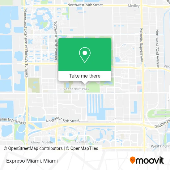 Expreso Miami map