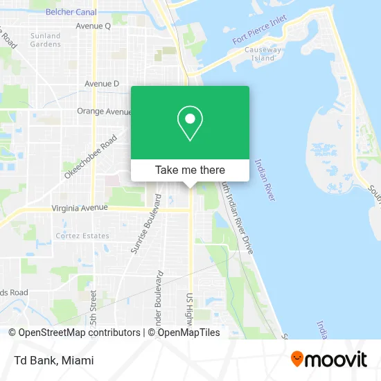 Td Bank map