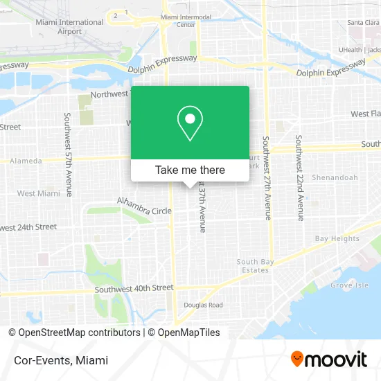 Cor-Events map