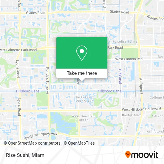 Rise Sushi map