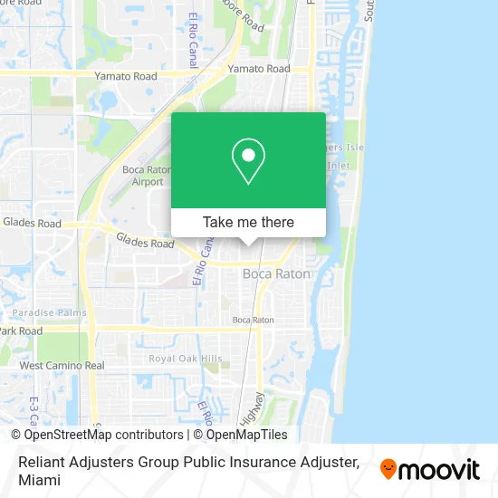 Reliant Adjusters Group Public Insurance Adjuster map
