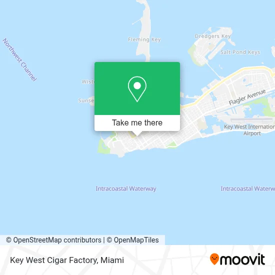 Key West Cigar Factory map