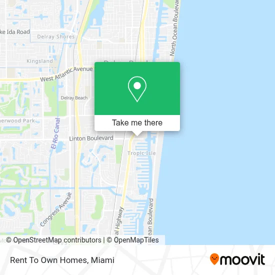 Rent To Own Homes map