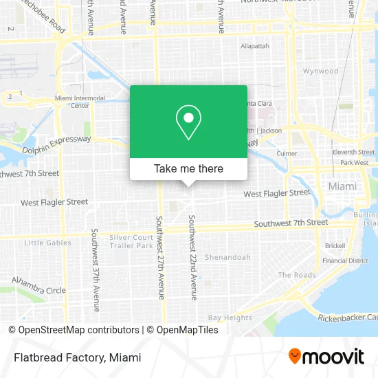 Flatbread Factory map