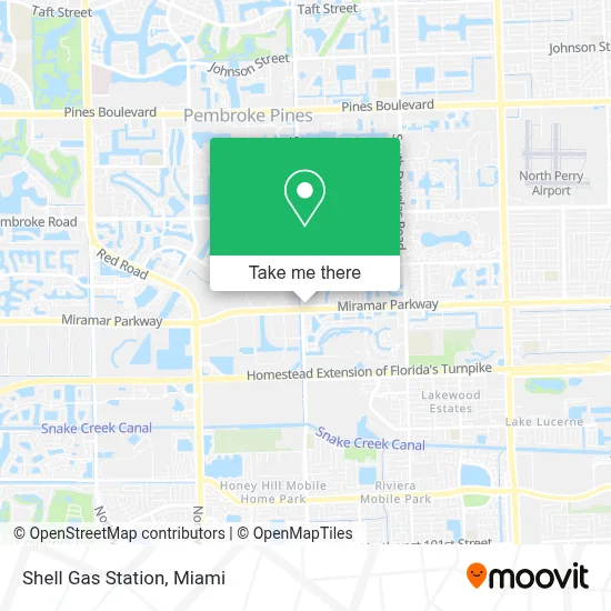 Shell Gas Station map