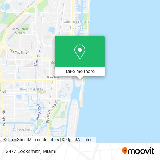 24/7 Locksmith map