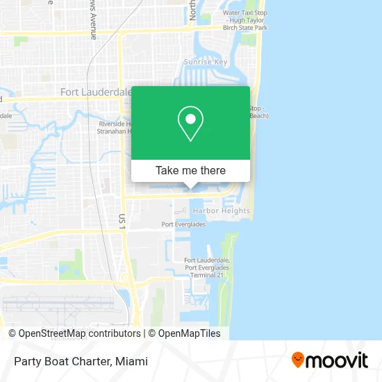 Party Boat Charter map