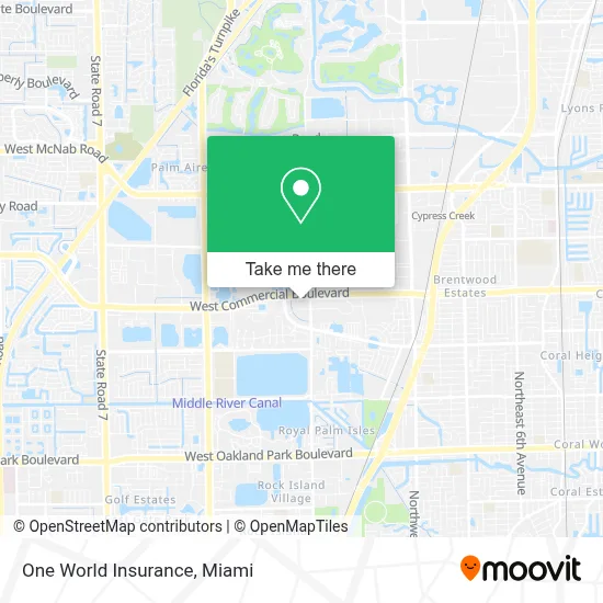 One World Insurance map
