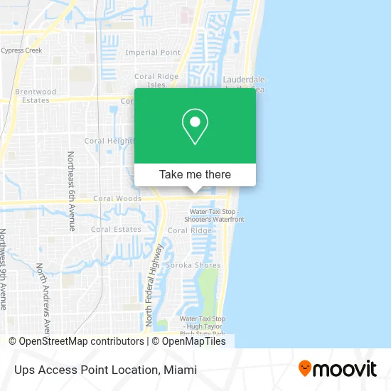 Ups Access Point Location map