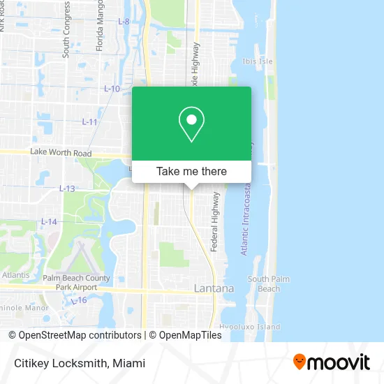 Citikey Locksmith map