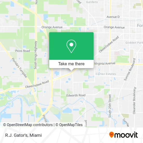 R.J. Gator's map