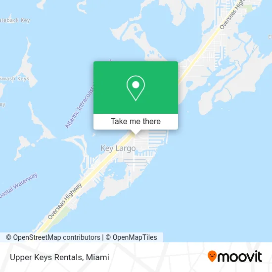 Upper Keys Rentals map