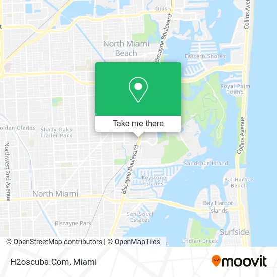 H2oscuba.Com map